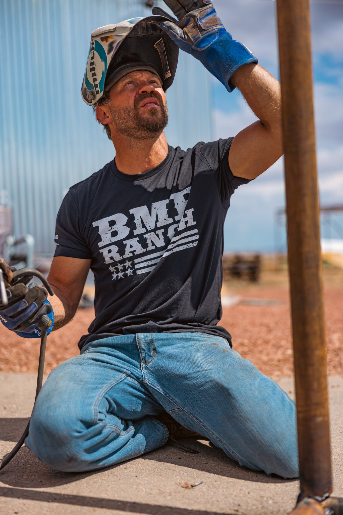 BMF Ranch Flag and Bison T-Shirt